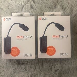 NIB Set of 2 Mighty Bright MiniFlex 3 Portable LED Lights